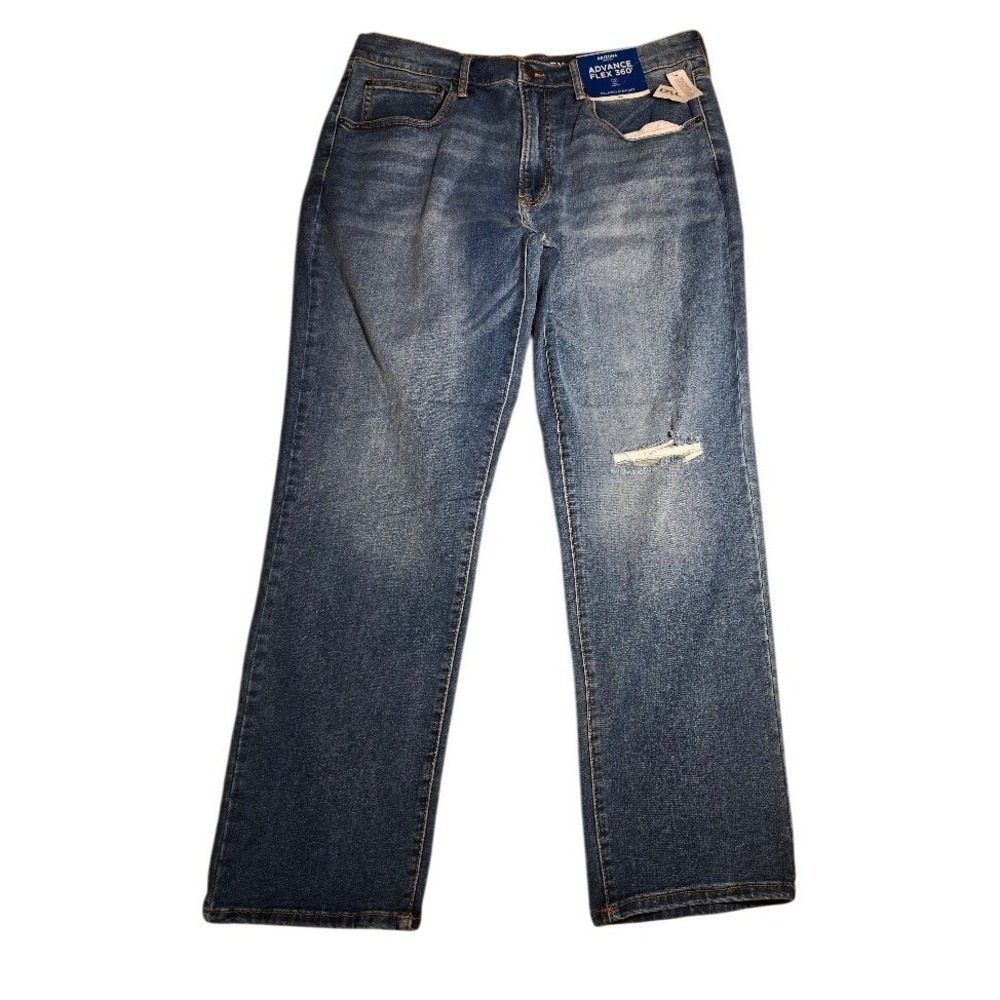Arizona Jean Co Advance Flex 360 Mens NWT Relaxed Straight Jeans Blue 36x32 902